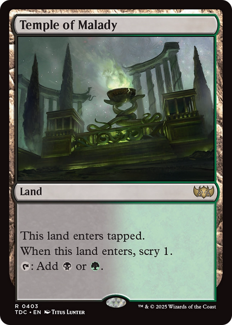 Temple of Malady [Tarkir: Dragonstorm Commander] | Cracking-Singles