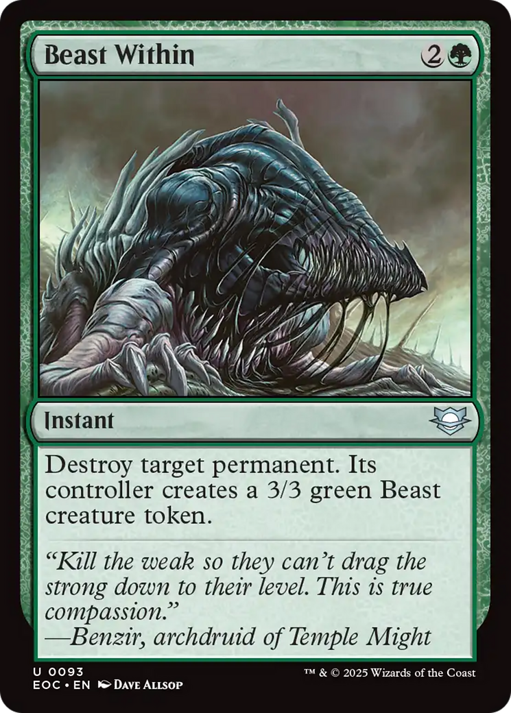 Beast Within [Edge of Eternities Commander] | Cracking-Singles