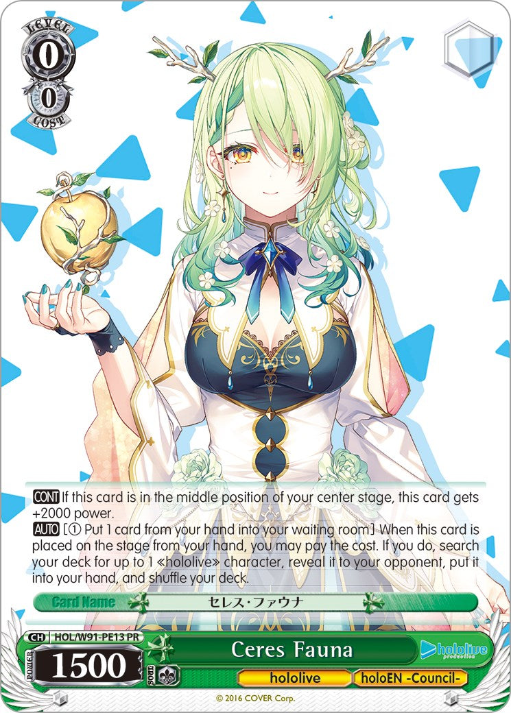 Ceres Fauna (HOL/W91-PE13 PR) (Promo) [hololive production] | Cracking-Singles