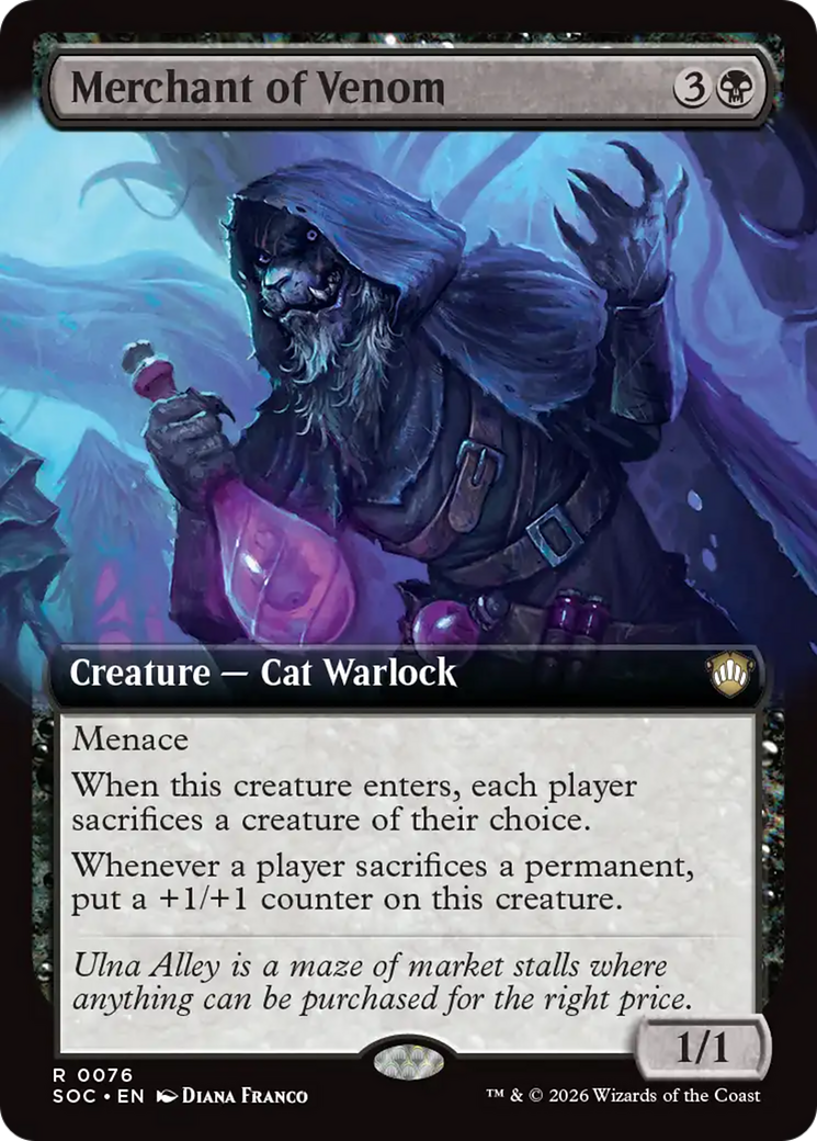 Merchant of Venom (Extended Art) [Secrets of Strixhaven Commander] | Cracking-Singles