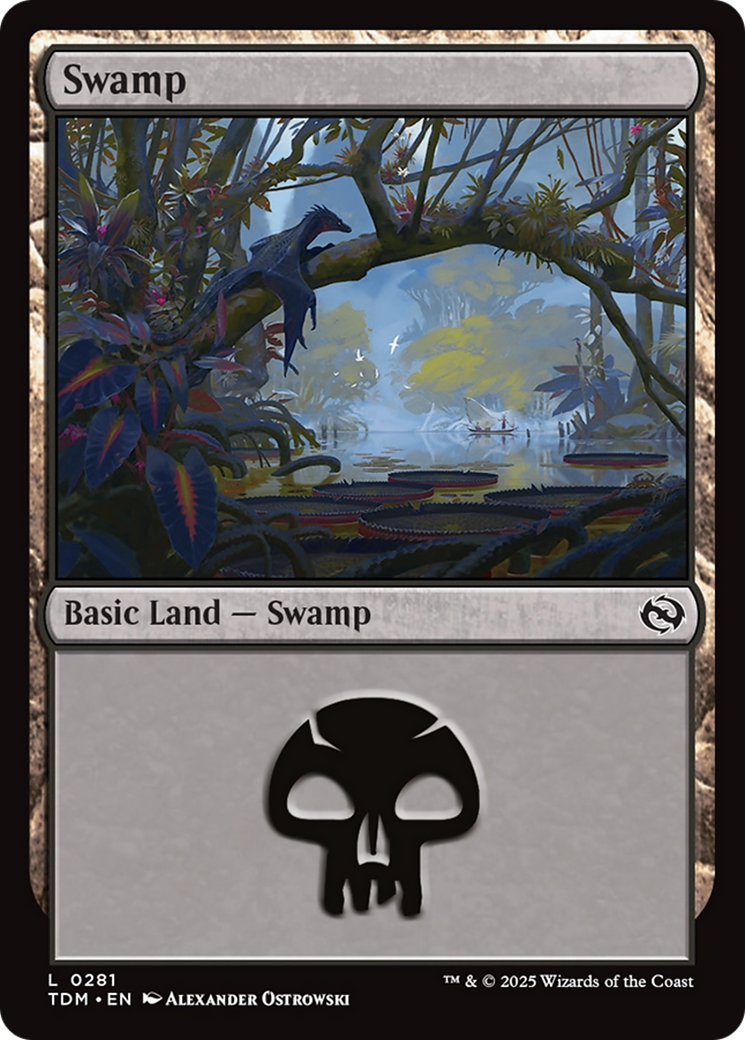 Swamp (0281) [Tarkir: Dragonstorm] | Cracking-Singles