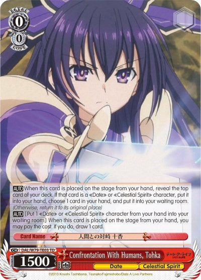 Confrontation With Humans, Tohka (DAL/W79-TE03 TD) [Date A Live] | Cracking-Singles