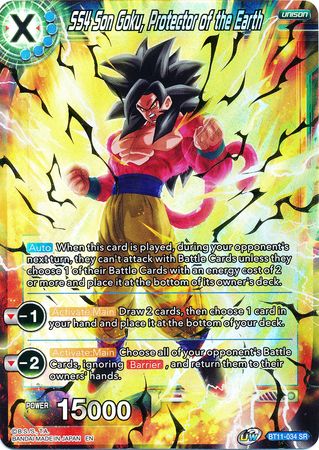 SS4 Son Goku, Protector of the Earth (BT11-034) [Vermilion Bloodline] | Cracking-Singles