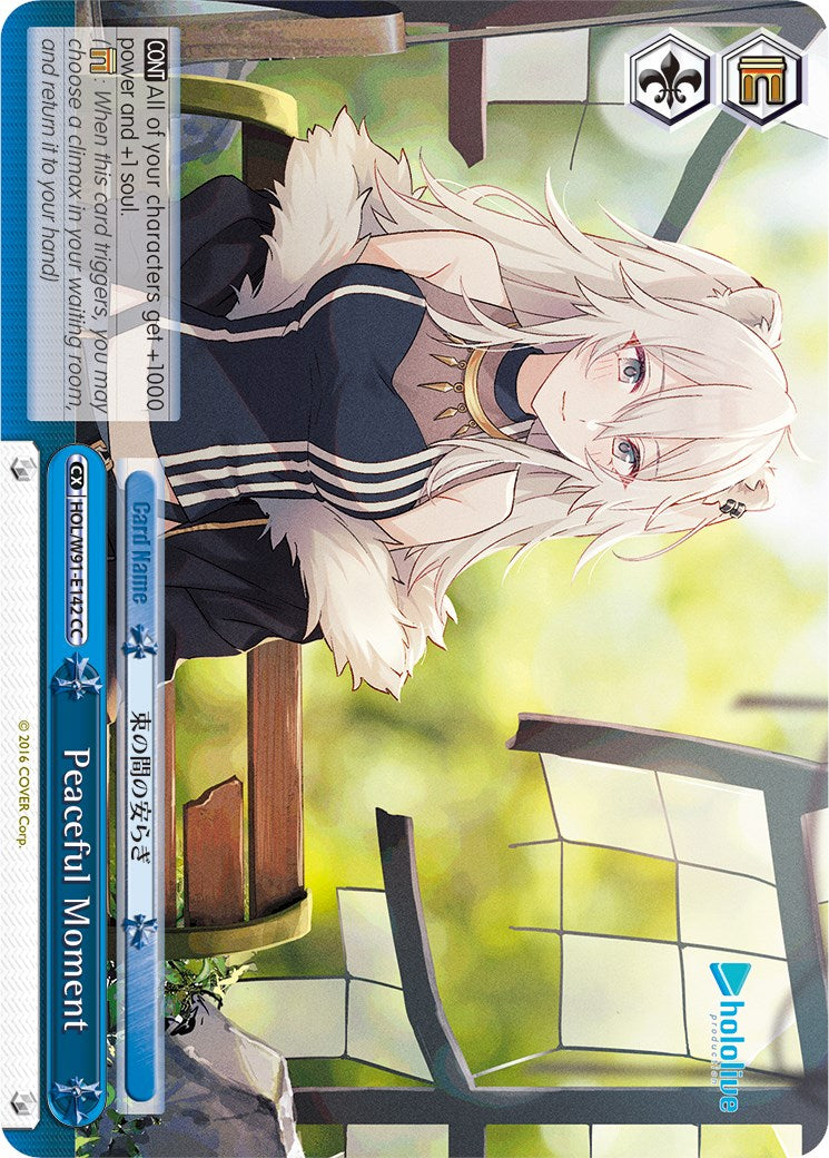 Peaceful Moment (HOL/W91-E142 CC) [hololive production] | Cracking-Singles