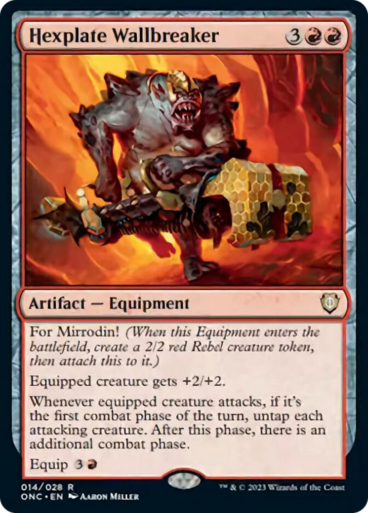 Hexplate Wallbreaker [Phyrexia: All Will Be One Commander] | Cracking-Singles
