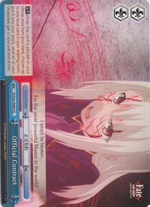 Official Contract (FS/S36-E098 CC) [Fate/Stay Night [Unlimited Blade Works] Vol. II] | Cracking-Singles