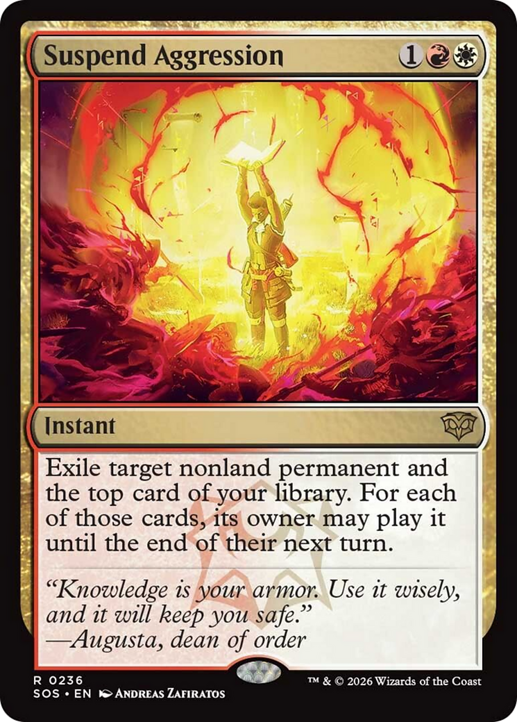 Suspend Aggression [Secrets of Strixhaven] | Cracking-Singles