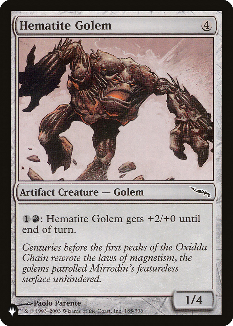 Hematite Golem [The List] | Cracking-Singles