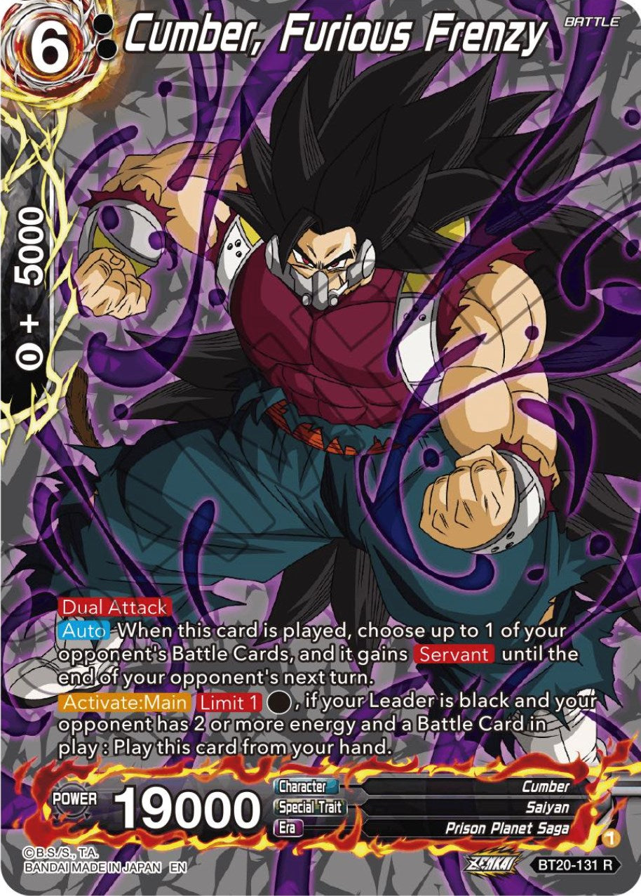 Cumber, Furious Frenzy (Silver Foil) (BT20-131) [Power Absorbed] | Cracking-Singles