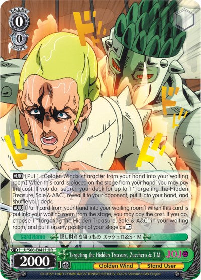 Targeting the Hidden Treasure, Zucchero & T.M (JJ/S66-E041J JJR) [JoJo's Bizarre Adventure: Golden Wind] | Cracking-Singles