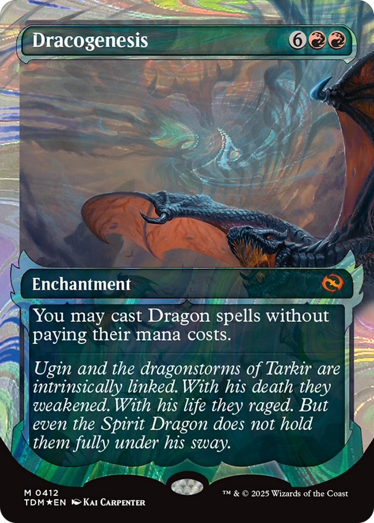 Dracogenesis (0412) (Showcase) (Halo Foil) [Tarkir: Dragonstorm] | Cracking-Singles