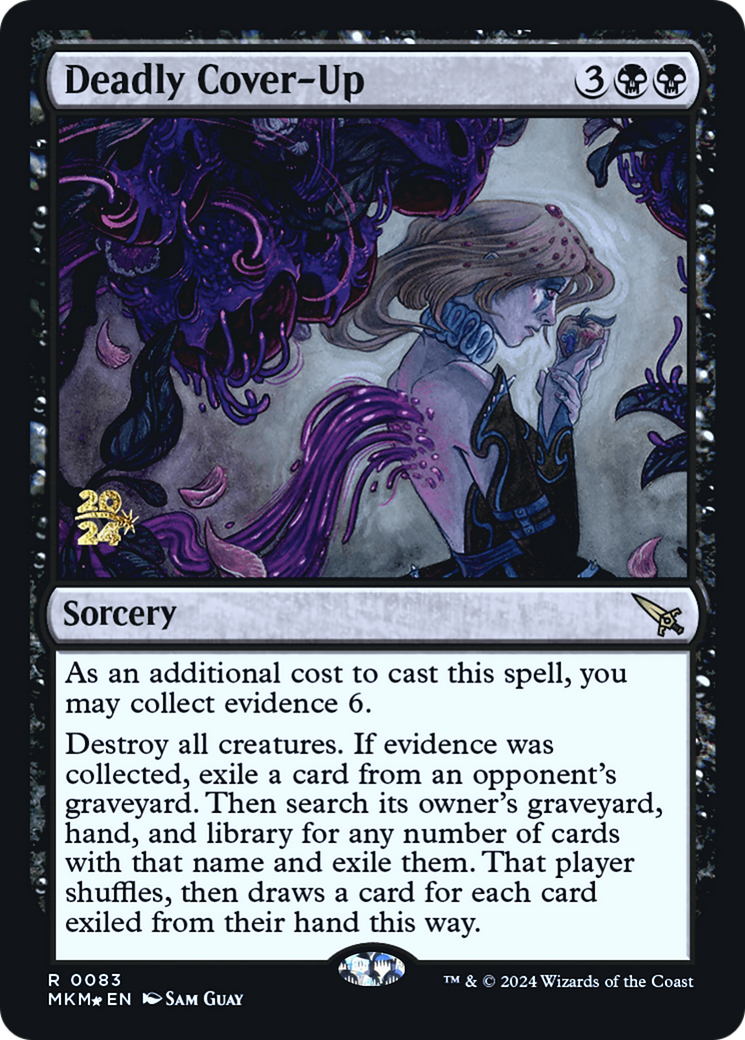 Deadly Cover-Up [Murders at Karlov Manor Prerelease Promos] | Cracking-Singles