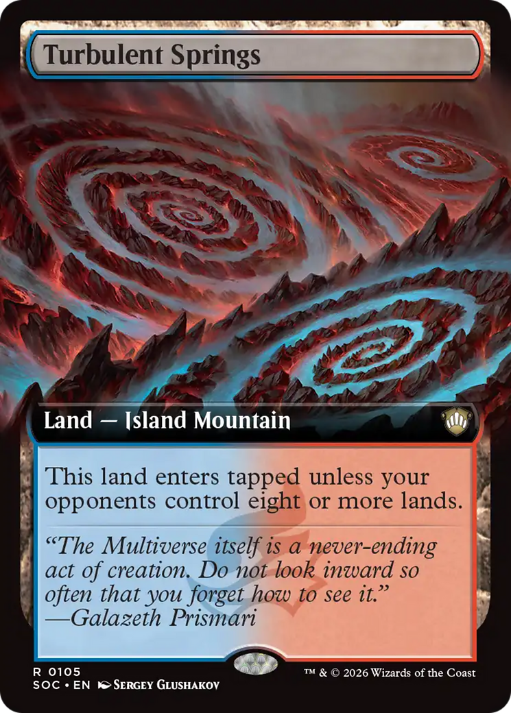 Turbulent Springs (Extended Art) [Secrets of Strixhaven Commander] | Cracking-Singles