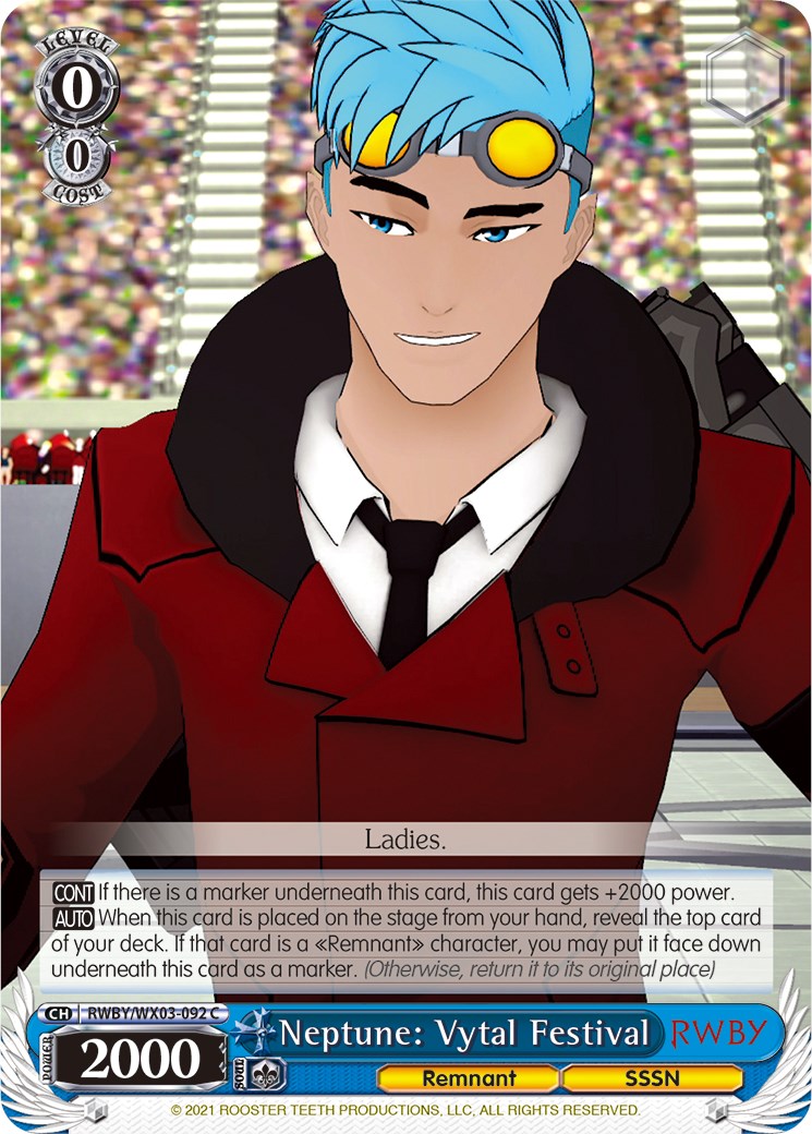 Neptune: Vytal Festival (RWBY/WX03-092 C) [RWBY] | Cracking-Singles