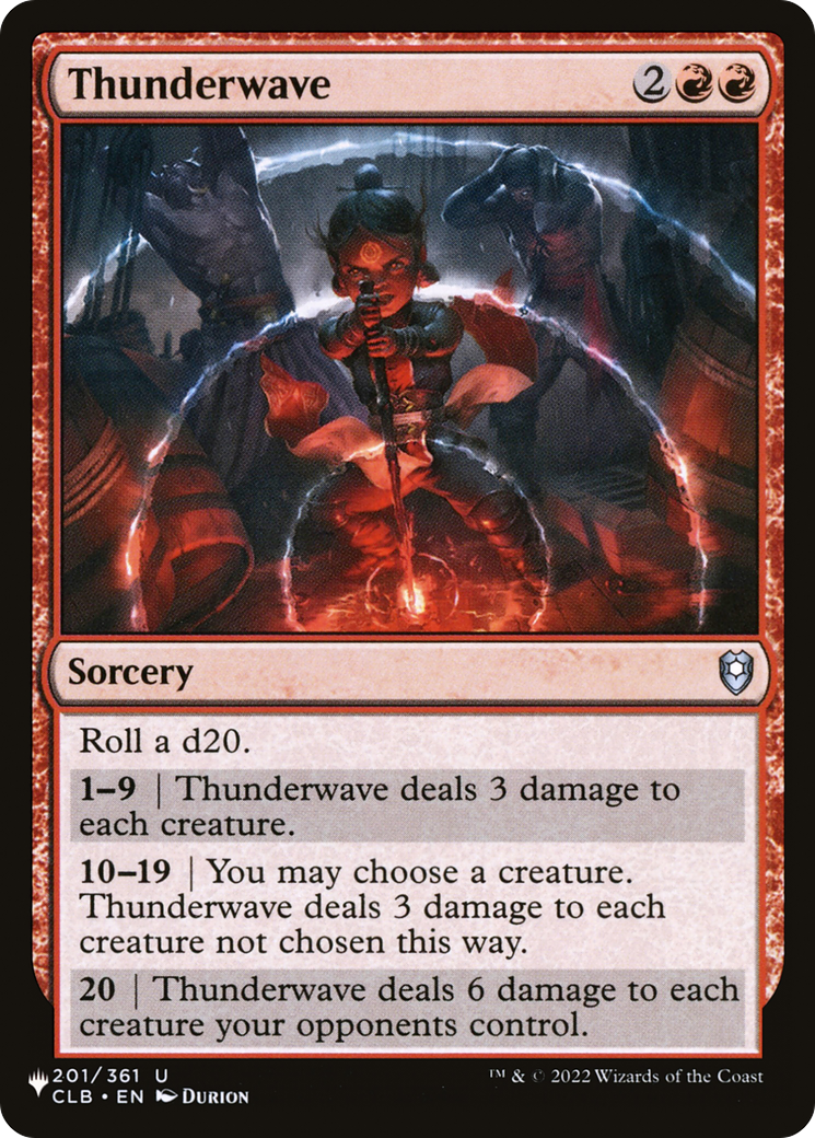 Thunderwave [The List] | Cracking-Singles