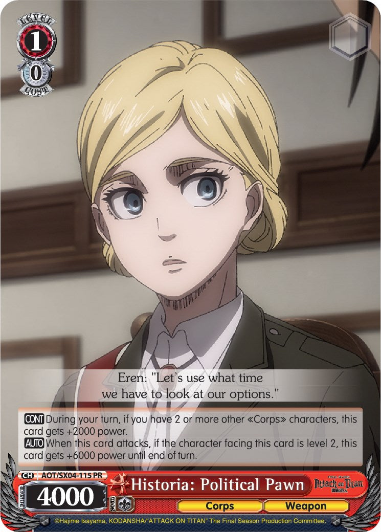 Historia: Political Pawn [Attack On Titan: Final Season] | Cracking-Singles