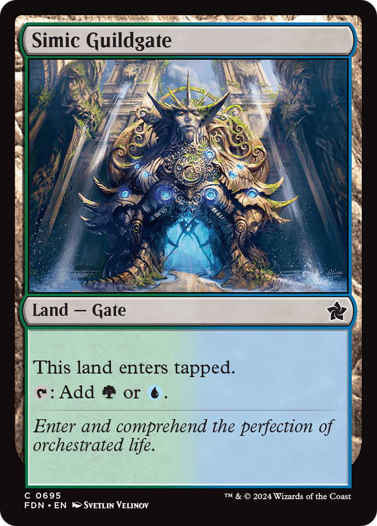 Simic Guildgate [Foundations] | Cracking-Singles