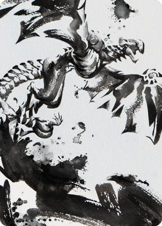 Quicksilver Fisher Art Card [Phyrexia: All Will Be One Art Series] | Cracking-Singles
