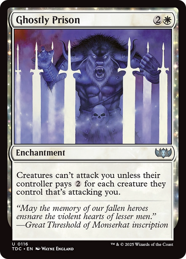 Ghostly Prison [Tarkir: Dragonstorm Commander] | Cracking-Singles