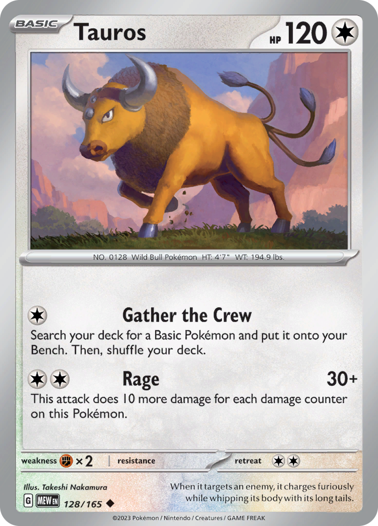 Tauros (128/165) [Scarlet & Violet 151] | Cracking-Singles