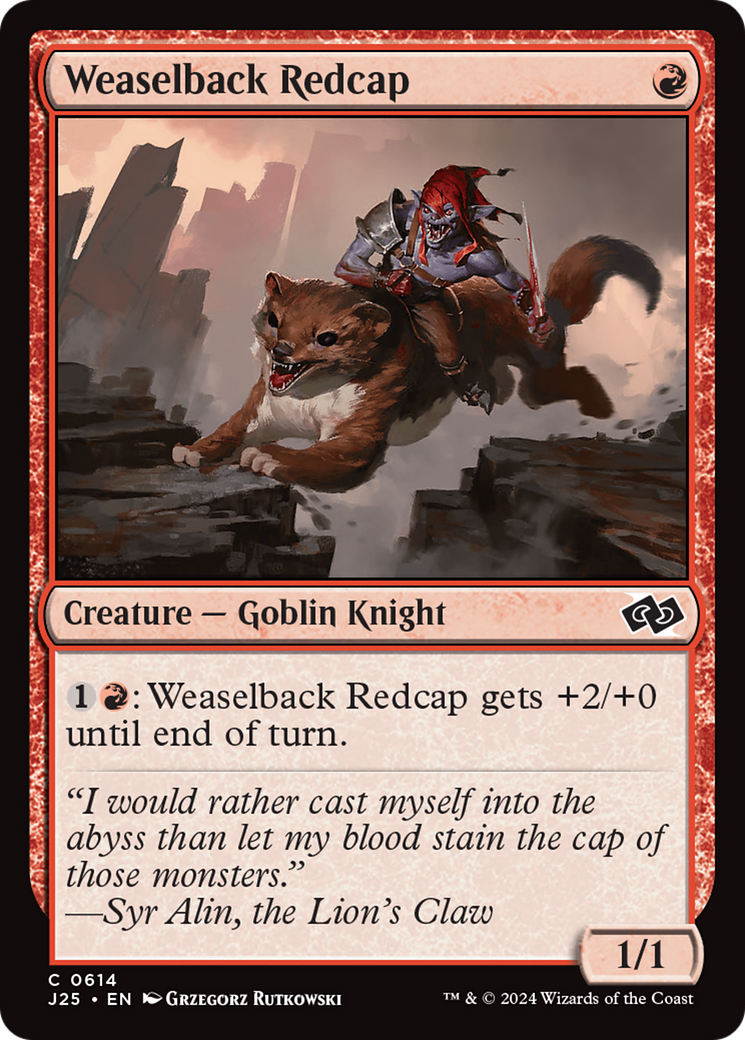 Weaselback Redcap [Foundations Jumpstart] | Cracking-Singles