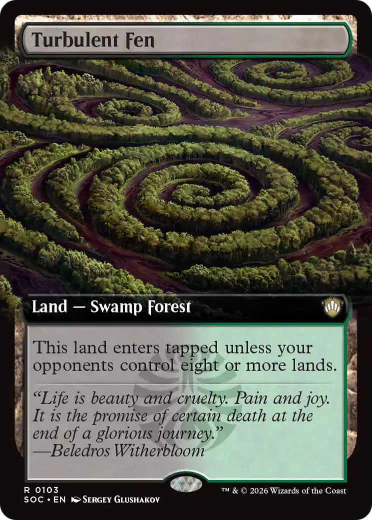 Turbulent Fen (Extended Art) [Secrets of Strixhaven Commander] | Cracking-Singles