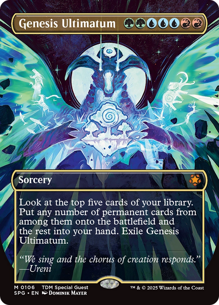 Genesis Ultimatum (Borderless) [Tarkir: Dragonstorm Special Guests] | Cracking-Singles