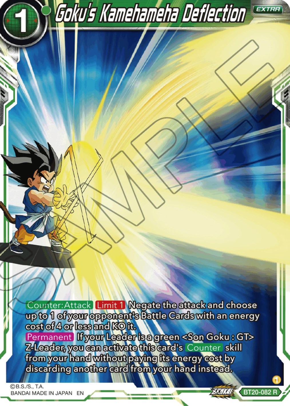Goku's Kamehameha Deflection (BT20-082) [Power Absorbed] | Cracking-Singles