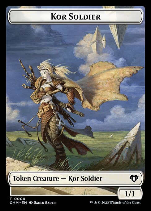 Thopter // Kor Soldier Double-Sided Token [Commander Masters Tokens] | Cracking-Singles