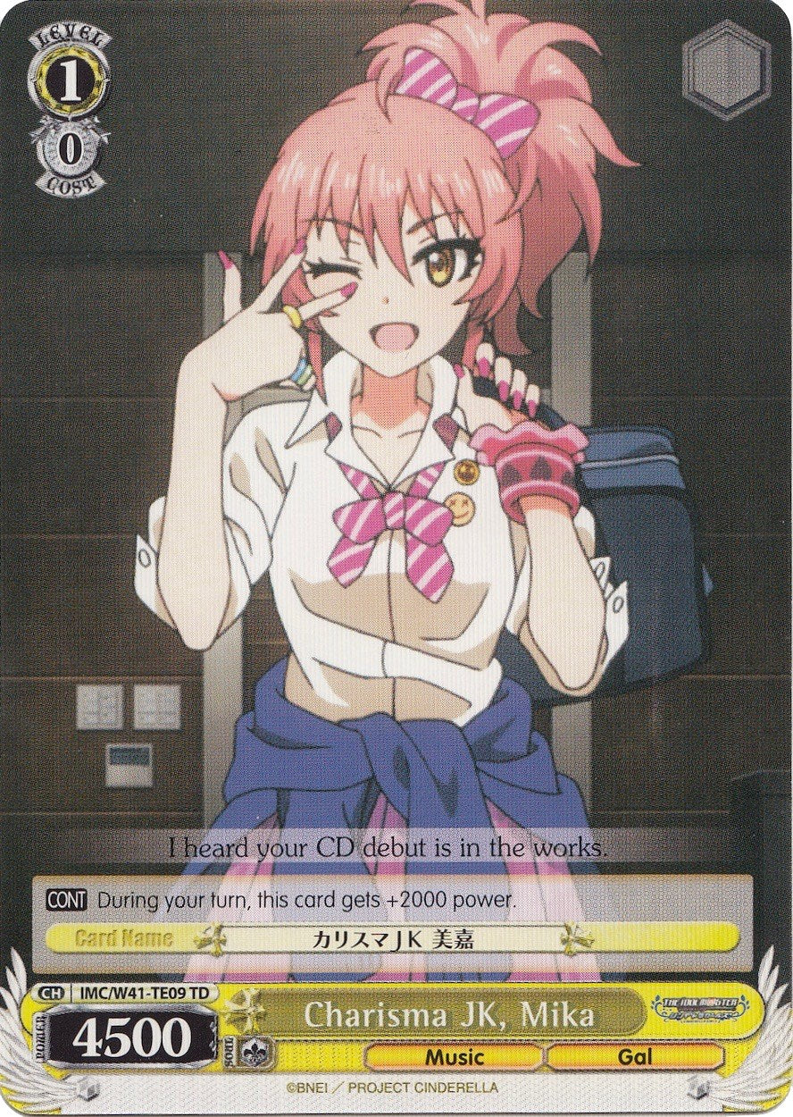 Charisma JK, Mika (IMC/W41-TE09 TD) [The iDOLM@STER Cinderella Girls] | Cracking-Singles