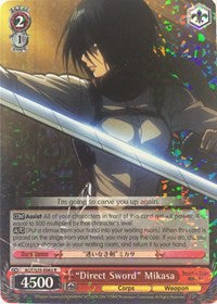 "Direct Sword" Mikasa (AOT/S35-E063 R) [Attack on Titan] | Cracking-Singles