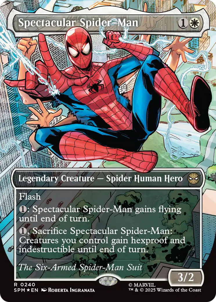 Spectacular Spider-Man (0240) (Borderless) (Textured Foil) [Marvel's Spider-Man] | Cracking-Singles