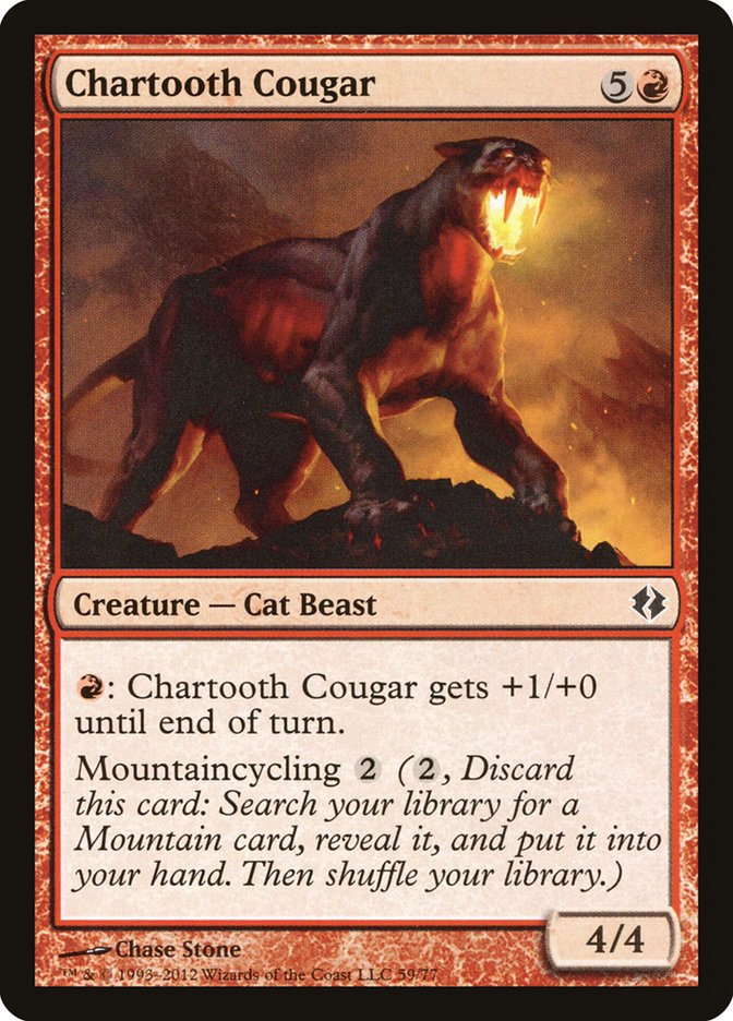 Chartooth Cougar [Duel Decks: Venser vs. Koth] | Cracking-Singles