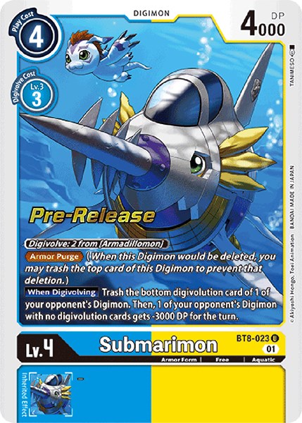Submarimon [BT8-023] [New Awakening Pre-Release Cards] | Cracking-Singles