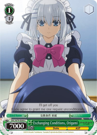 Exchanging Conditions, Origami (DAL/W79-E044 C) [Date A Live] | Cracking-Singles