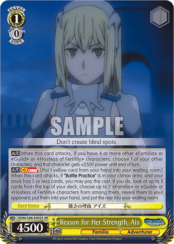Reason for Her Strength, Ais (DDM/S88-E002S SR) [Is it Wrong to Try to Pick Up Girls in a Dungeon?] | Cracking-Singles