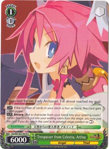Trespasser from Celestia, Artina (DG/EN-S03-E070 C) [Disgaea] | Cracking-Singles