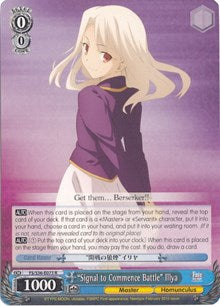 "Signal to Commence Battle" Illya (FS/S36-E073 R) [Fate/Stay Night [Unlimited Blade Works] Vol. II] | Cracking-Singles