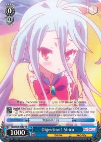 Objection! Shiro (NGL/S58-TE12 TD) [No Game No Life] | Cracking-Singles