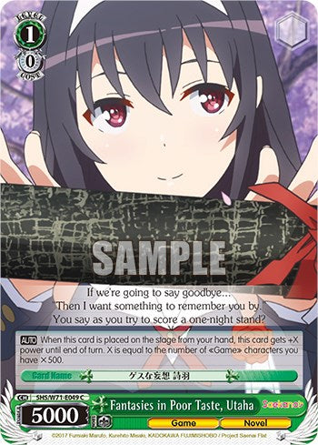 Fantasies in Poor Taste, Utaha [Saekano How to Raise a Boring Girlfriend. flat] | Cracking-Singles