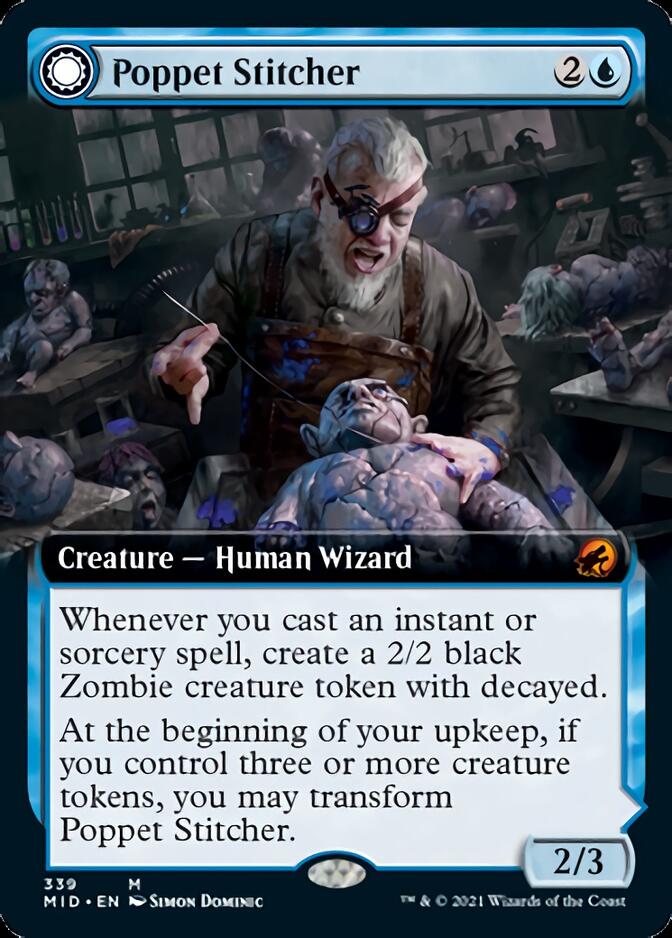 Poppet Stitcher // Poppet Factory (Extended Art) [Innistrad: Midnight Hunt] | Cracking-Singles