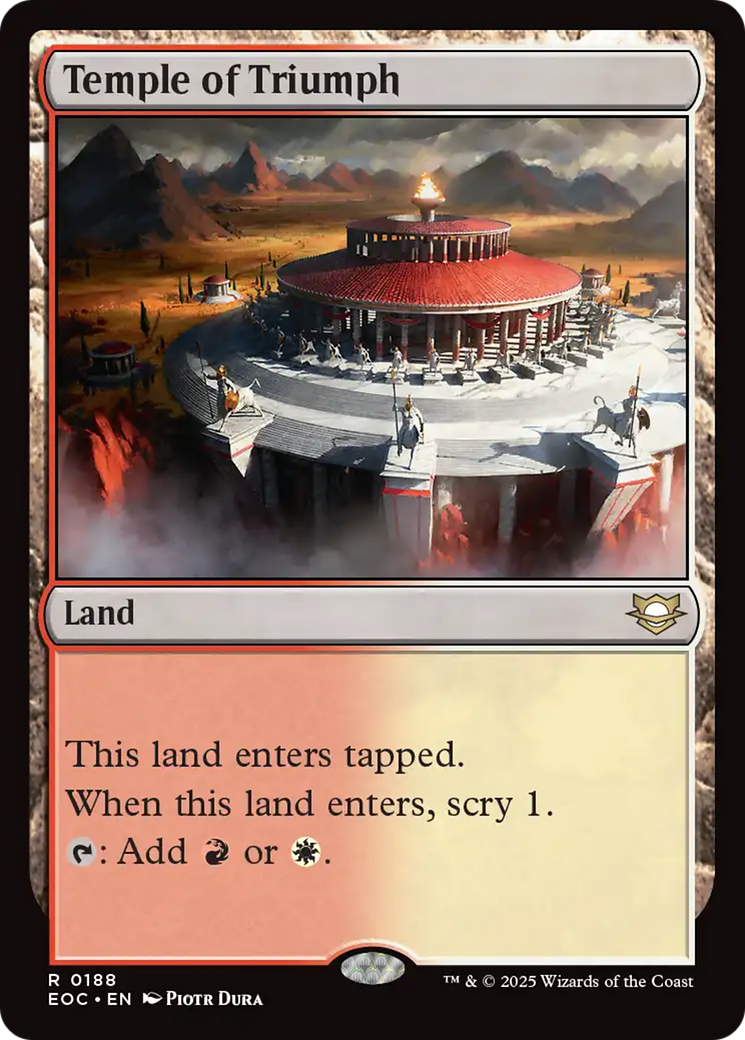 Temple of Triumph [Edge of Eternities Commander] | Cracking-Singles