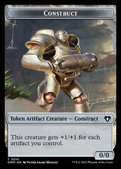Treasure // Construct (0041) Double-Sided Token [Commander Masters Tokens] | Cracking-Singles