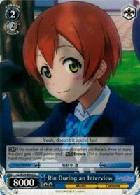 Rin During an Interview (LL/W24-E093 C) [Love Live!] | Cracking-Singles