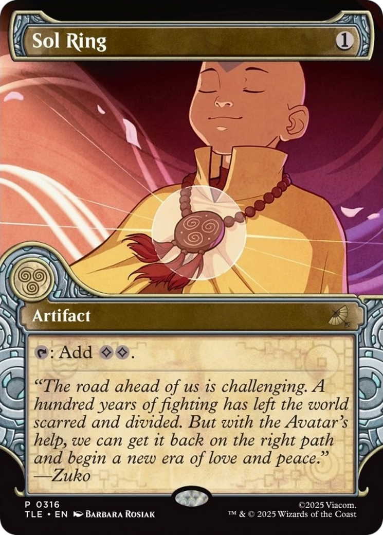 Sol Ring (Showcase) [Avatar: The Last Airbender: Eternal-Legal] | Cracking-Singles