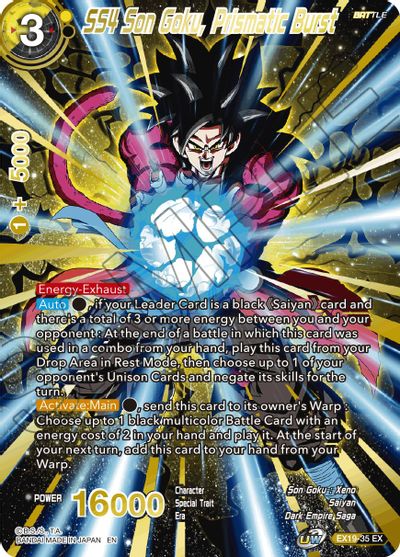 SS4 Son Goku, Prismatic Burst (EX19-35) [Special Anniversary Set 2021] | Cracking-Singles