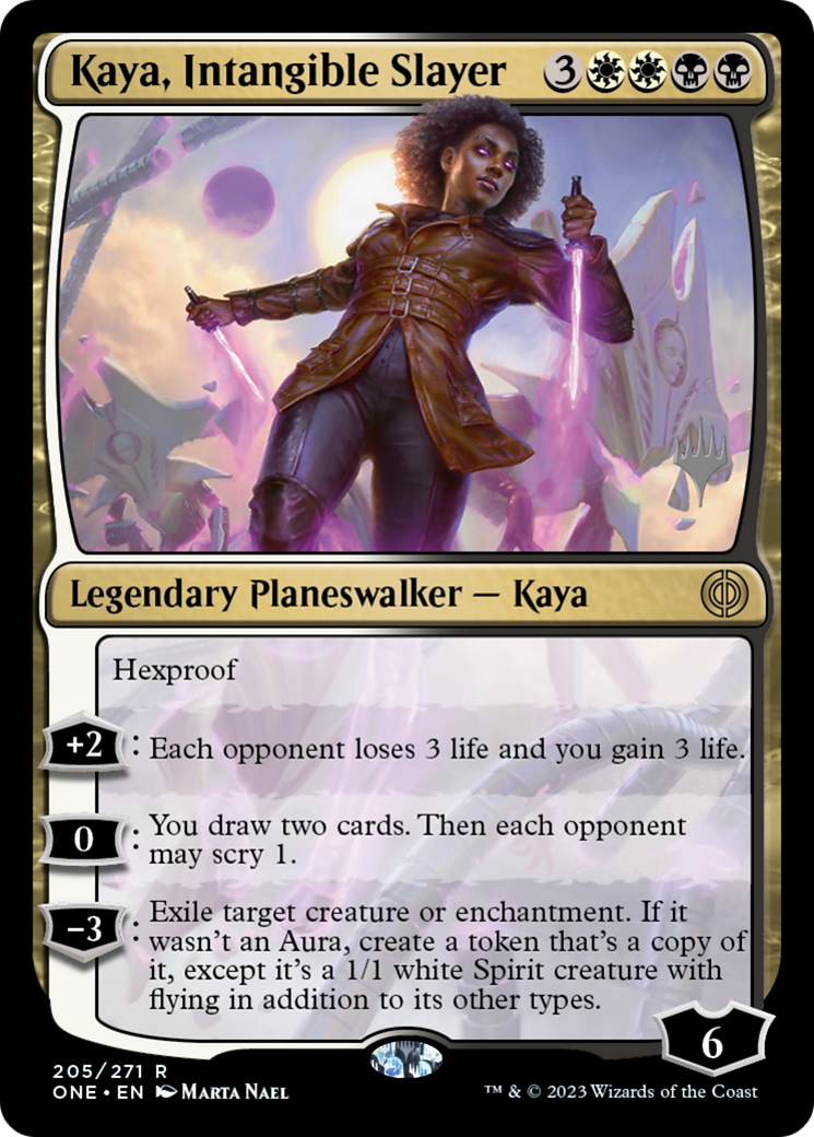 Kaya, Intangible Slayer (Promo Pack) [Phyrexia: All Will Be One Promos] | Cracking-Singles