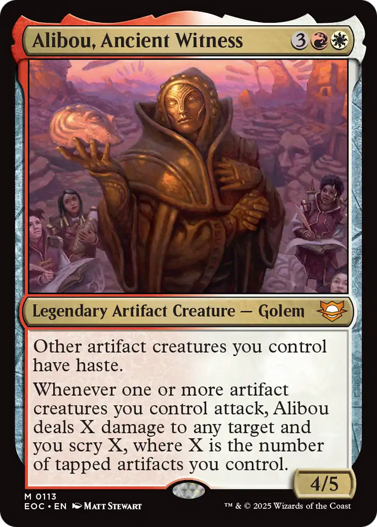 Alibou, Ancient Witness [Edge of Eternities Commander] | Cracking-Singles