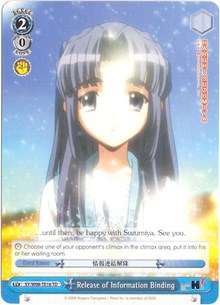 Release of Information Binding (SY/W08-TE16 TD) [The Melancholy of Haruhi Suzumiya] | Cracking-Singles