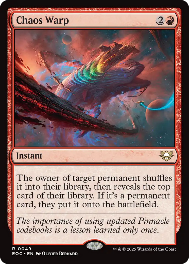 Chaos Warp [Edge of Eternities Commander] | Cracking-Singles